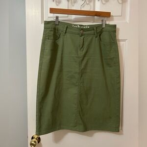 Inherit Clothing Co. “Remi” Sage Denim Skirt, Women’s Size 12